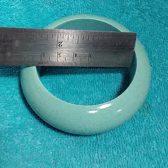 Elegant Turquoise Blue Large Bangle Bracelet vintage - Picture 3 of 5